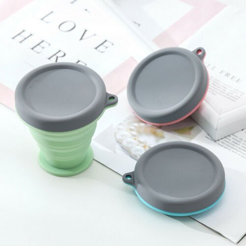 Silicone Folding Coffee Cup in use